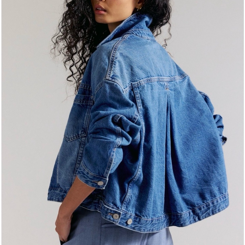 We The Free Opal Swing Denim Jacket - Oversized Medium - Picture 2 of 11